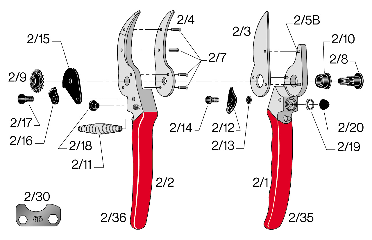 Felco 2 alkatrészek